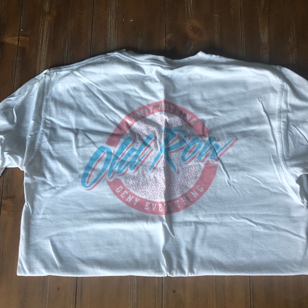 Old Row comfort colors white tshirt